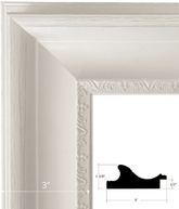 Stella Cottage French Shabby Ornate White Finish Wall Picture Frame - West Frames